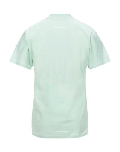 Shop United Standard Man T-shirt Light Green Size S Cotton