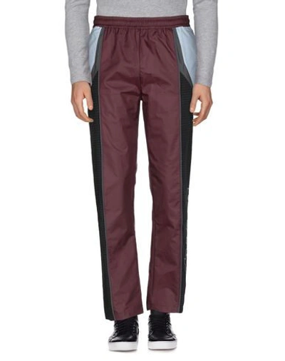 Shop Daily Paper Casual Pants In Maroon