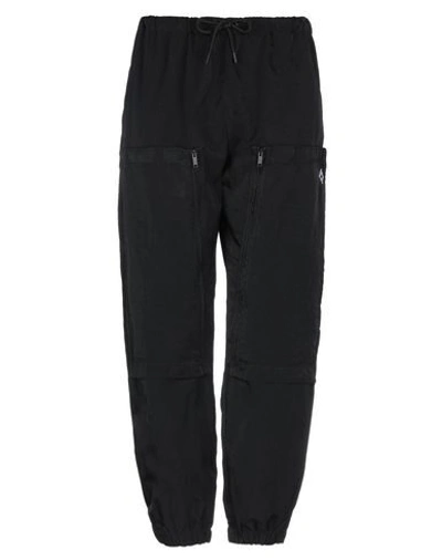 Shop Marcelo Burlon County Of Milan Marcelo Burlon Man Pants Black Size L Polyamide, Polyester