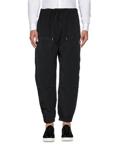 Shop Marcelo Burlon County Of Milan Marcelo Burlon Man Pants Black Size L Polyamide, Polyester