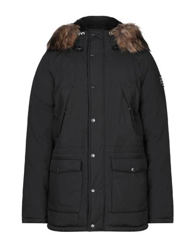 Shop Schott Synthetic Down Jackets In Black