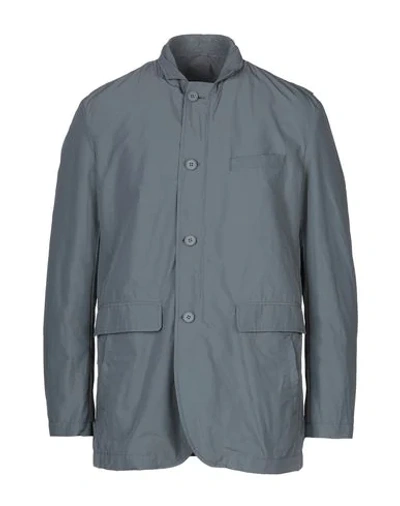 Shop Allegri Man Jacket Lead Size 36 Polyester, Nylon In Grey