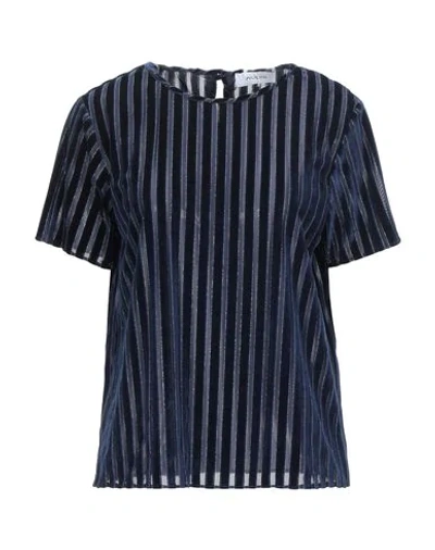 Shop Aglini Woman T-shirt Midnight Blue Size 6 Polyester, Elastane