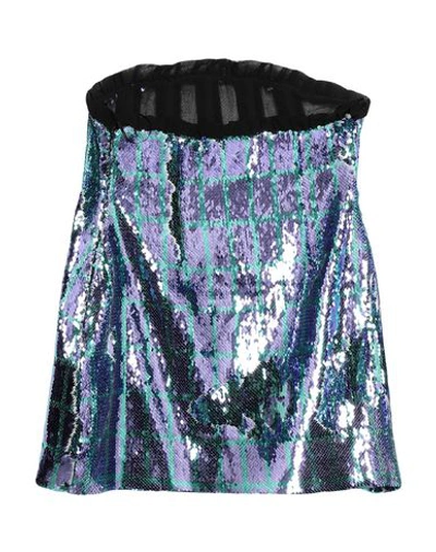 Shop Weili Zheng Woman Mini Skirt Purple Size L Polyester