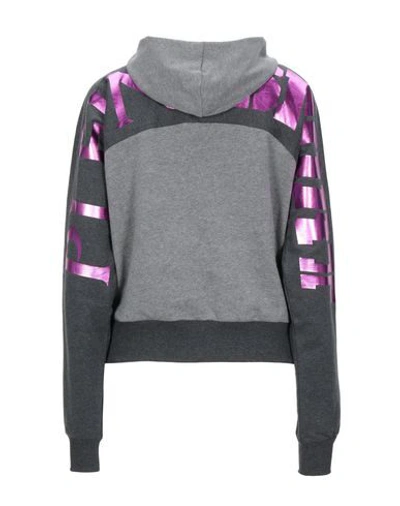 Shop Plein Sport Hooded Sweatshirt In Grey