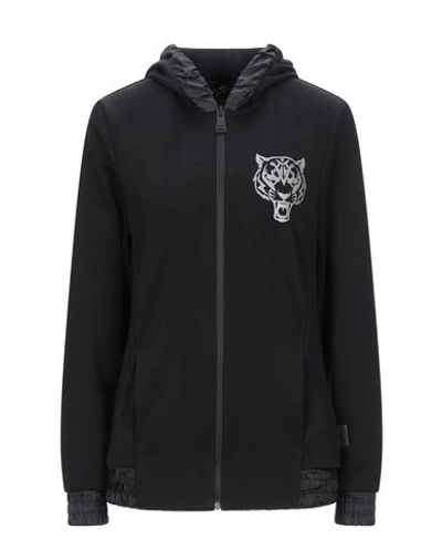 Shop Plein Sport Hooded Sweatshirt In Black