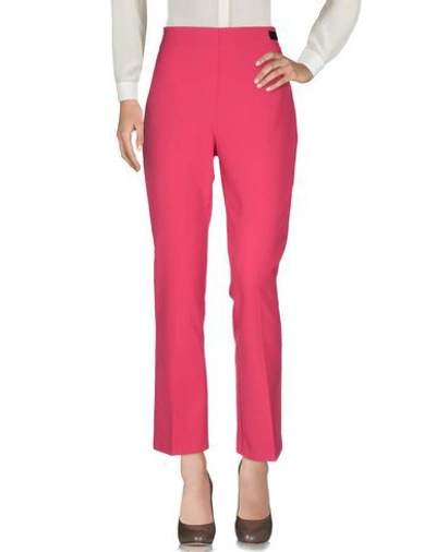 Shop Be Blumarine Woman Pants Fuchsia Size 6 Polyester, Elastane In Pink