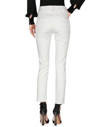 Shop Dondup Woman Pants Ivory Size 28 Cotton, Polyamide, Polyester, Elastane In White