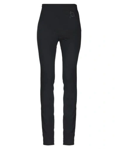 Shop Emporio Armani Woman Pants Black Size 14 Viscose, Virgin Wool, Elastane, Polyester