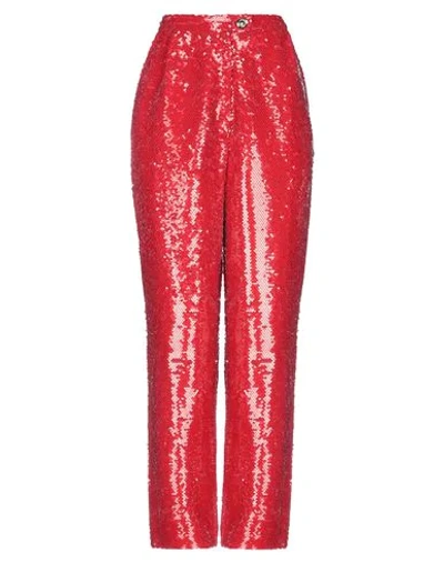 Shop Amen Woman Pants Red Size 8 Polyester, Elastane