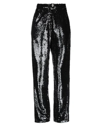 Amen Woman Pants Black Size 8 Polyurethane, Viscose, Polyester In Black