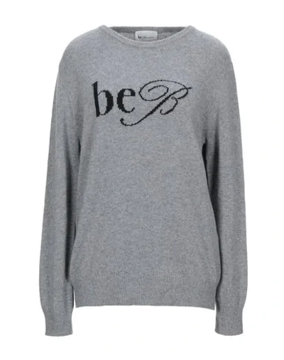 Shop Be Blumarine Woman Sweater Grey Size 6 Wool, Viscose, Polyamide, Cashmere