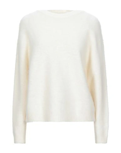 Shop Sportmax Code Sweaters In Ivory