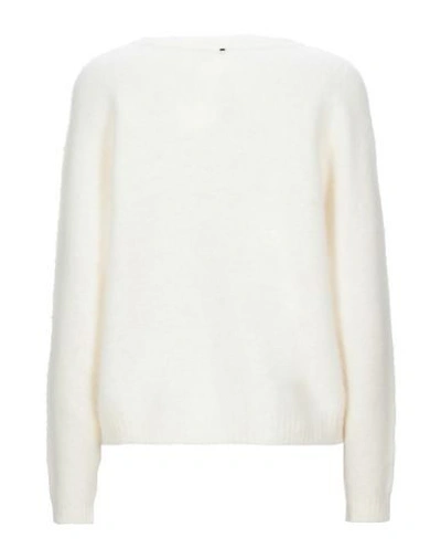Shop Sportmax Code Sweaters In Ivory