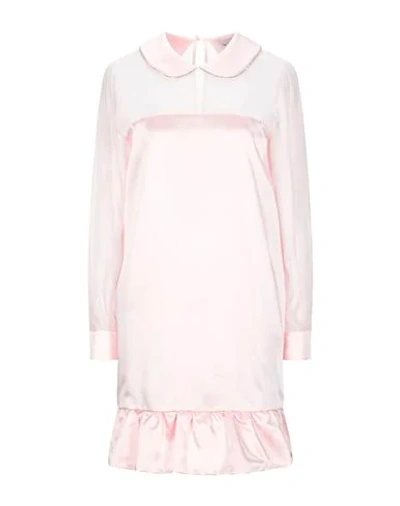 Shop Be Blumarine Woman Mini Dress Light Pink Size 4 Acetate, Polyester