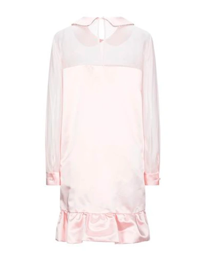 Shop Be Blumarine Woman Mini Dress Light Pink Size 6 Acetate, Polyester