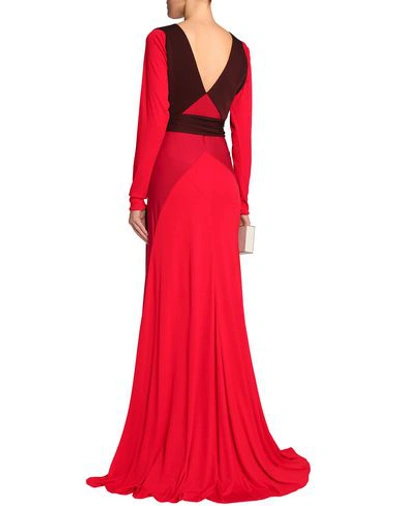 Shop Vionnet Long Dresses In Red