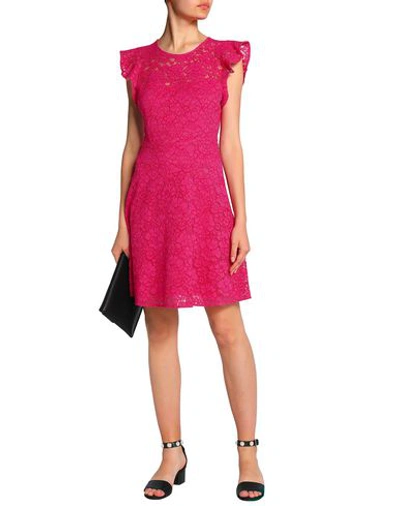 Shop Claudie Pierlot Short Dresses In Fuchsia