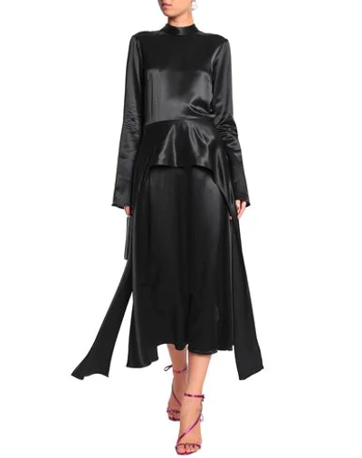 Shop Beaufille Woman Midi Dress Black Size 0 Viscose, Elastane