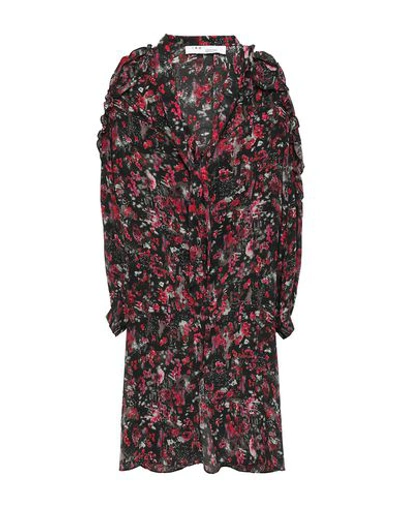 Shop Iro Woman Midi Dress Black Size 4 Silk