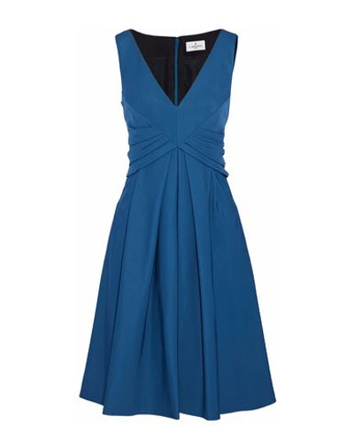 Shop J Mendel Knee-length Dress In Blue
