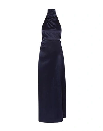 Shop Sid Neigum Long Dresses In Dark Blue