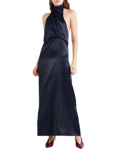 Shop Sid Neigum Long Dresses In Dark Blue