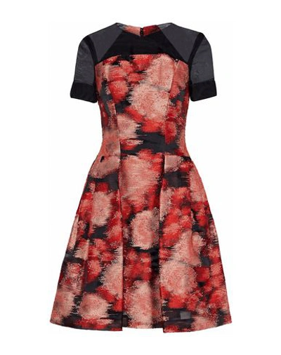 Shop Carolina Herrera Midi Dresses In Red