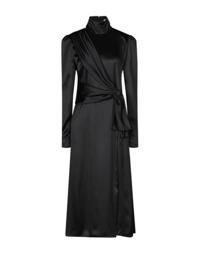 Shop Alessandra Rich Midi Dresses In Black