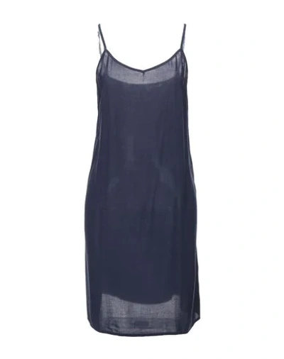 Shop Essentiel Antwerp Short Dresses In Dark Blue
