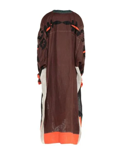 Shop Vita Kin 3/4 Length Dresses In Cocoa