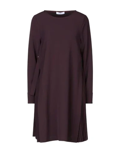 Shop Beatrice B Beatrice .b Woman Short Dress Deep Purple Size 0 Polyester, Elastane