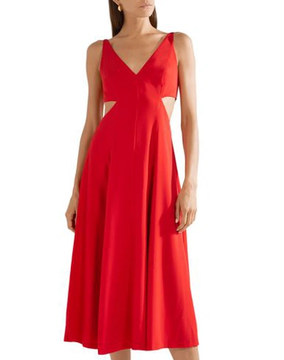 Shop Grey Jason Wu Midi Dresses In Red