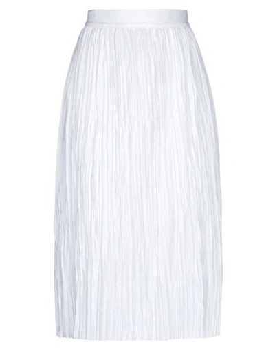 Shop Khaite Midi Skirts In White
