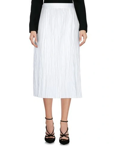 Shop Khaite Midi Skirts In White