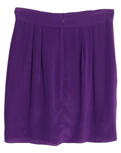 Shop Isabel Marant Étoile Marant Étoile Woman Mini Skirt Purple Size 4 Silk