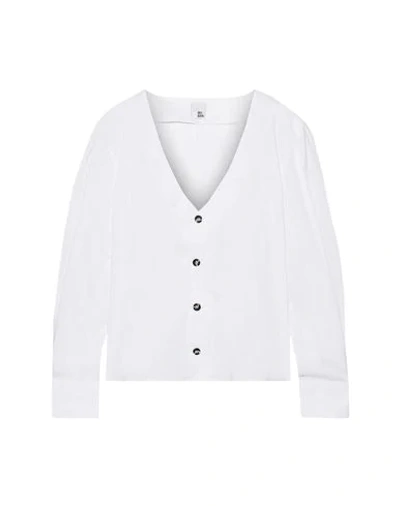 Shop Iris & Ink Woman Shirt White Size 8 Cotton, Polyamide, Elastane