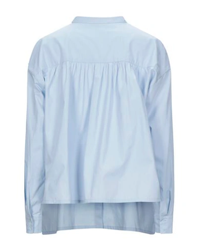 Shop Maje Shirts In Sky Blue