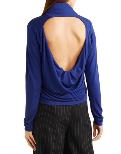 Shop Atlein Woman T-shirt Bright Blue Size 6 Viscose