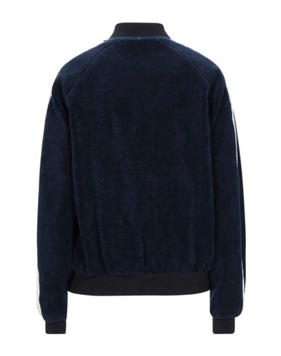 Shop Sportmax Code Jackets In Dark Blue