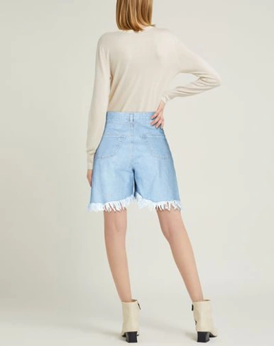 Shop Ksenia Schnaider Denim Shorts In Blue
