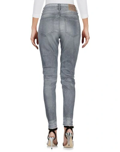 Shop Dondup Woman Jeans Grey Size 25 Cotton, Elastomultiester, Elastane