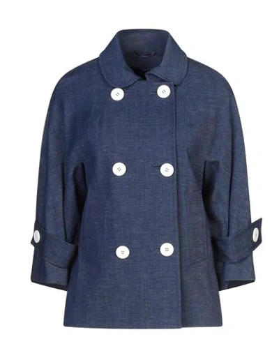 Shop Kiton Suit Jackets In Dark Blue