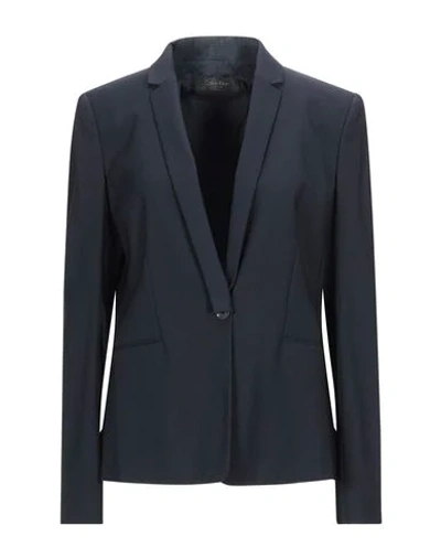 Shop Calvin Klein Collection Suit Jackets In Dark Blue