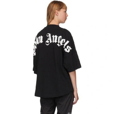 Shop Palm Angels Black Classic Logo Over T-shirt In Black/white