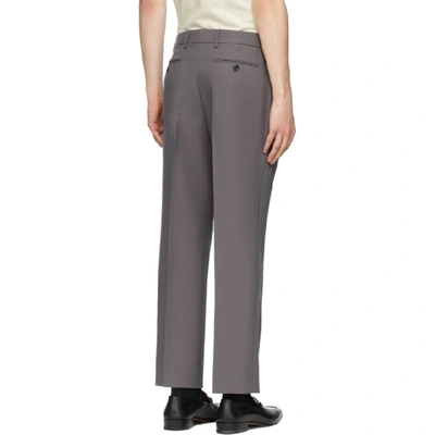 Shop Gucci Grey Eterotopia Trousers In 1101 Steel