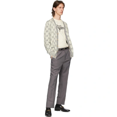 Shop Gucci Grey Eterotopia Trousers In 1101 Steel