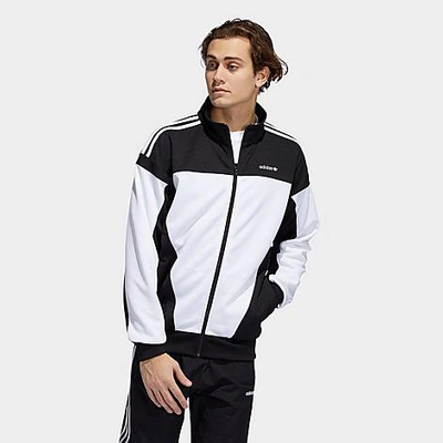 Shop Adidas Originals Adidas Men's Classics Track Jacket In White