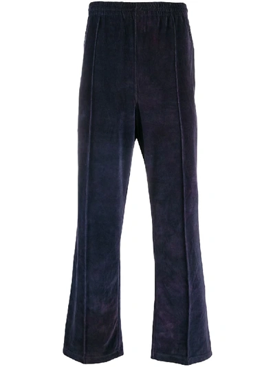 Shop Needles Velvet Track Trousers In Blue