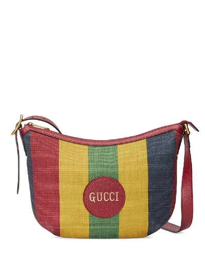 Shop Gucci Baiadera Stripe Shoulder Bag In Red